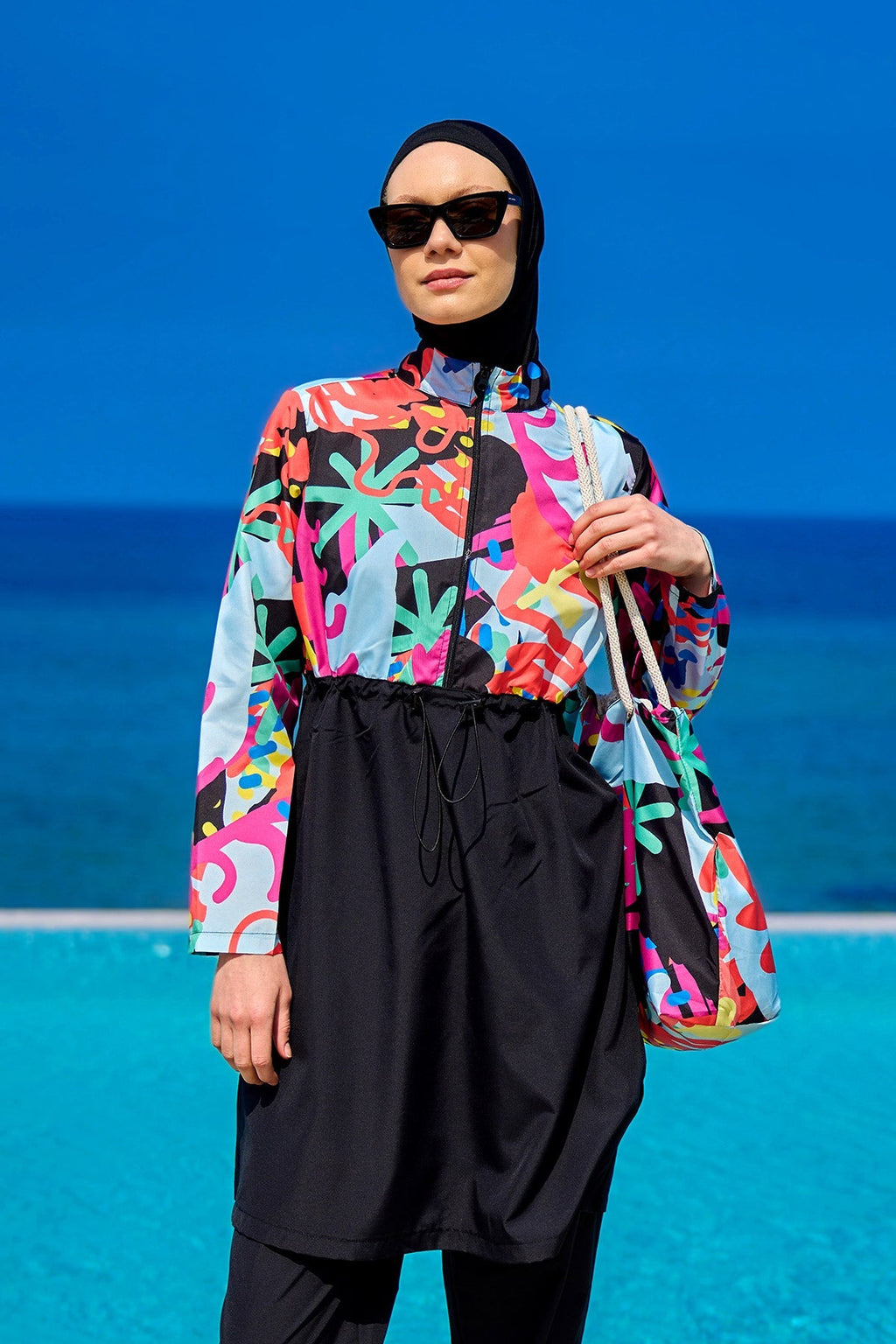 Rivamera Full-Coverage Modest Swimsuit - R2510 Covered Burkini Swimwear La Vie Bien Rivamera Full-Coverage Modest Swimsuit - R2510