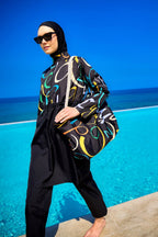 Rivamera Modest Full-Coverage Swimsuit - R2505 Covered Burkini Swimwear La Vie Bien Rivamera Modest Full-Coverage Swimsuit - R2505