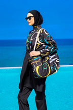 Rivamera Modest Full-Coverage Swimsuit - R2505 Covered Burkini Swimwear La Vie Bien Rivamera Modest Full-Coverage Swimsuit - R2505