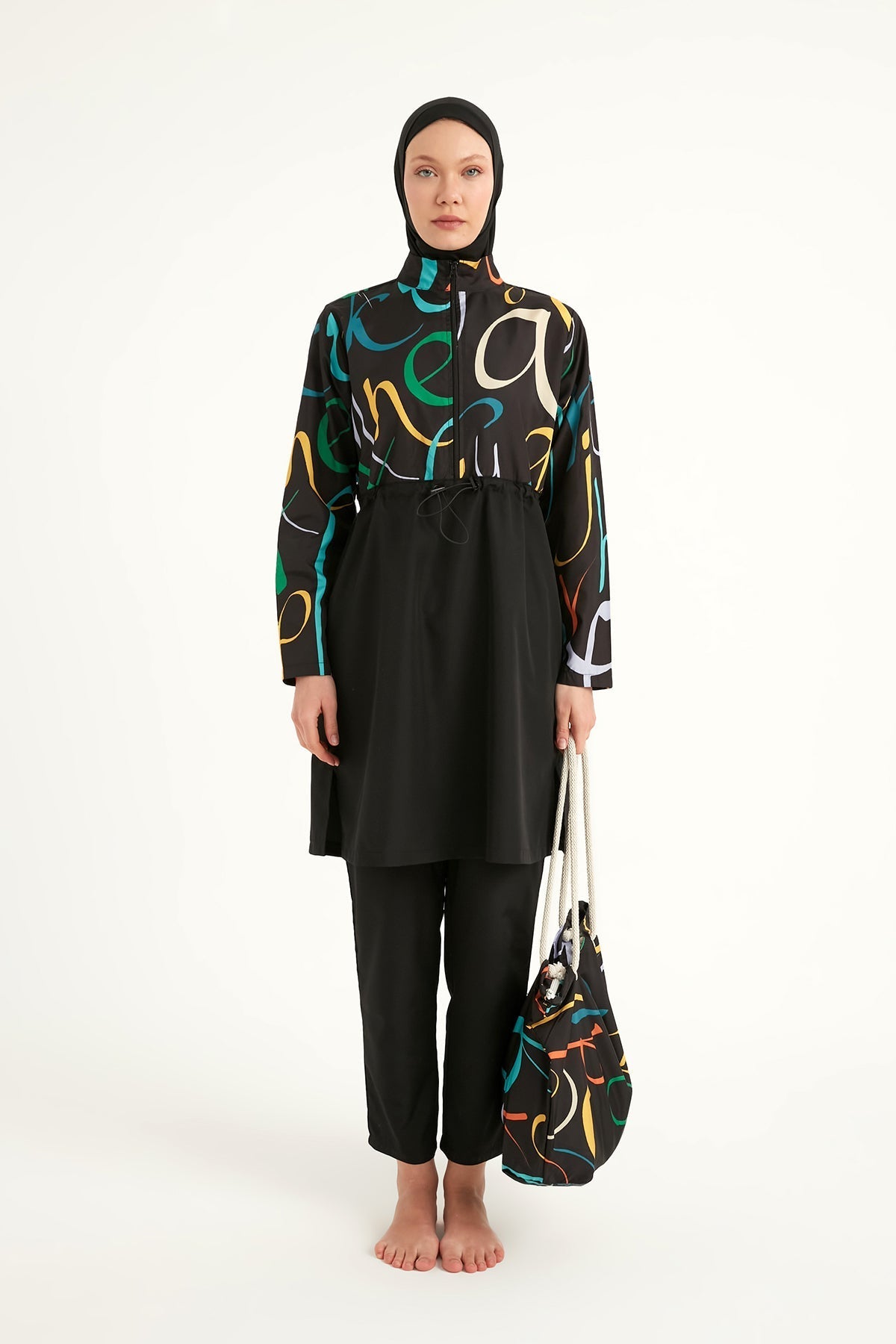 Rivamera Modest Full-Coverage Swimsuit - R2505 Covered Burkini Swimwear La Vie Bien Rivamera Modest Full-Coverage Swimsuit - R2505