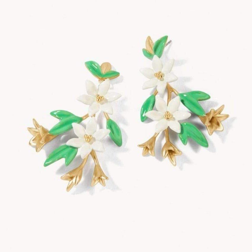 River House Earrings - White Jewelry La Vie Bien River House Earrings - White
