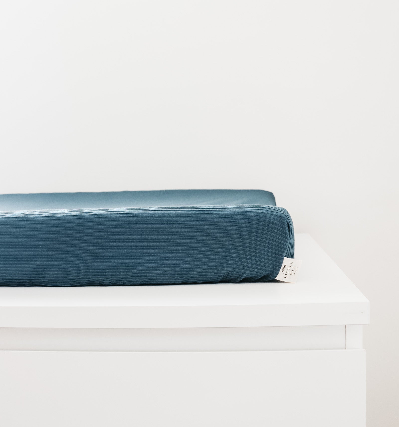 River Ribbed Changing Pad Cover La Vie Bien River Ribbed Changing Pad Cover
