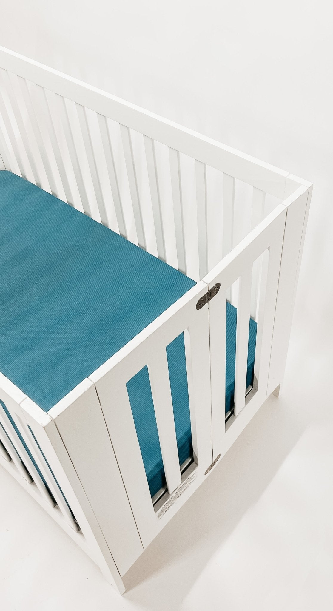 River Ribbed Crib Sheet La Vie Bien River Ribbed Crib Sheet