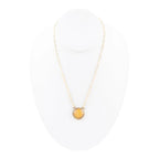 River Rocks Yellow Quartz and Golden Bronze Necklace by Barse Jewelry