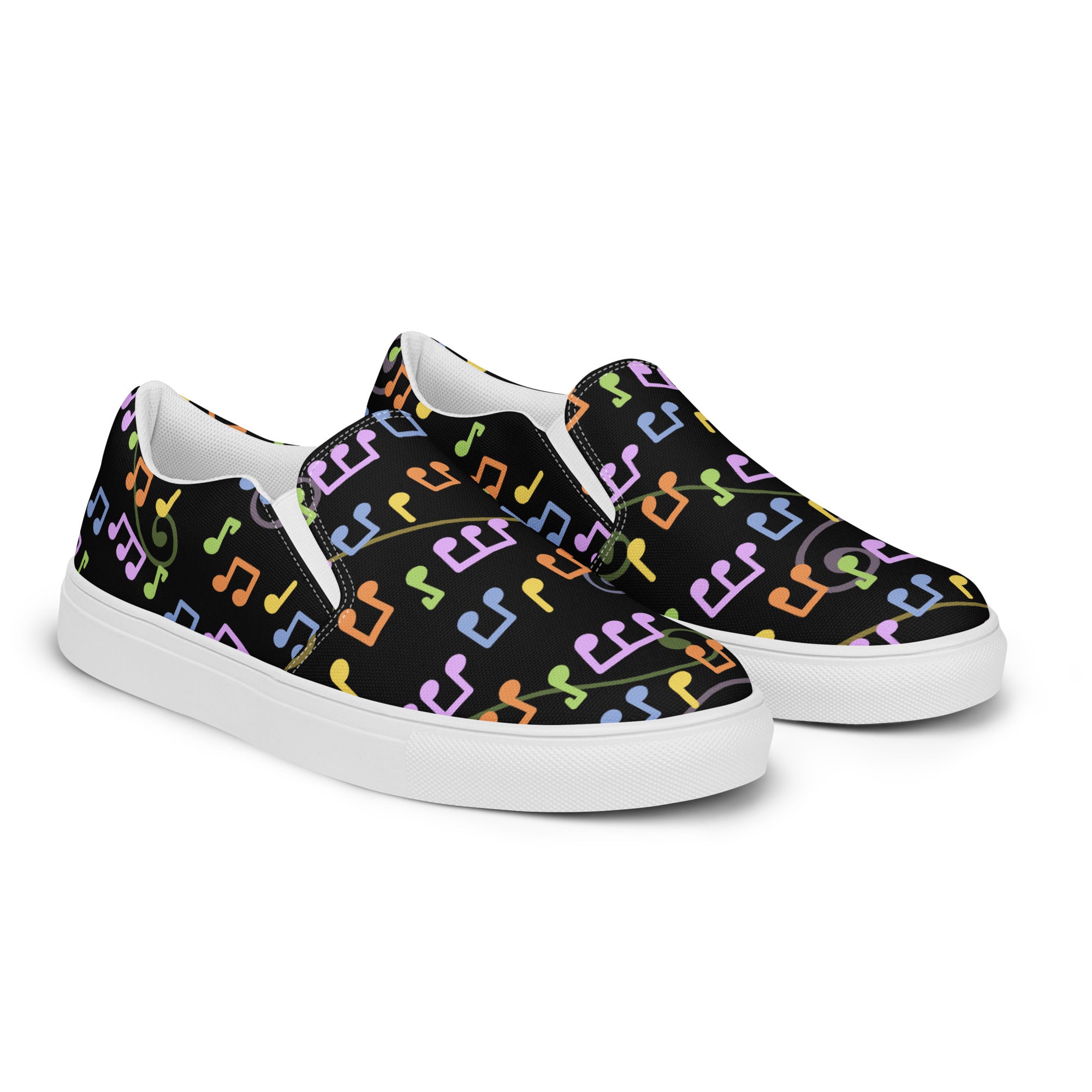 Women’s musical madness slip - on canvas shoes