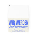 Wir werden dich vermissen Greeting card by La Vie Bien