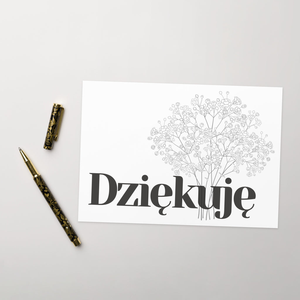 Dziękuję Polish Greeting card
