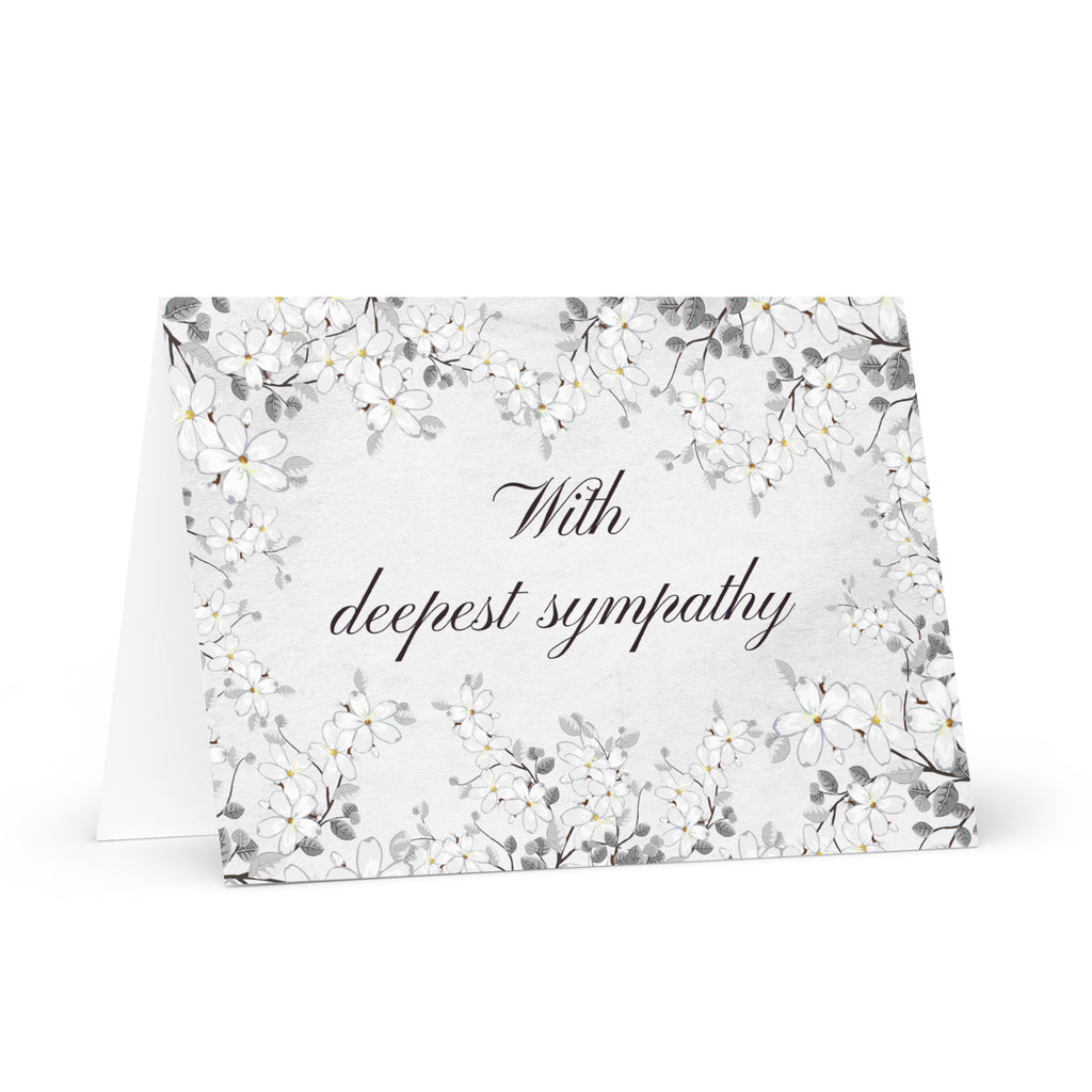 With deepest sympathy Greeting card
