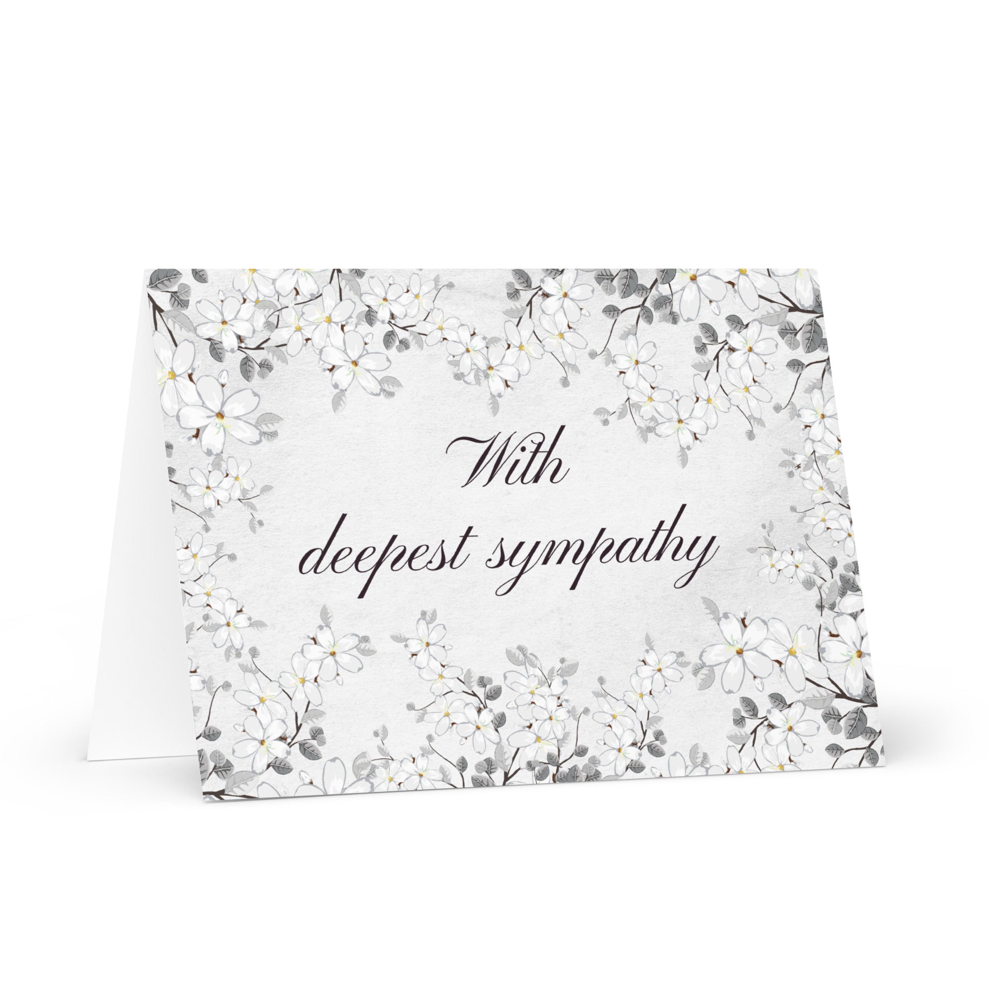With deepest sympathy Greeting card