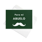 Para mi abuelo moustache Greeting card by La Vie Bien