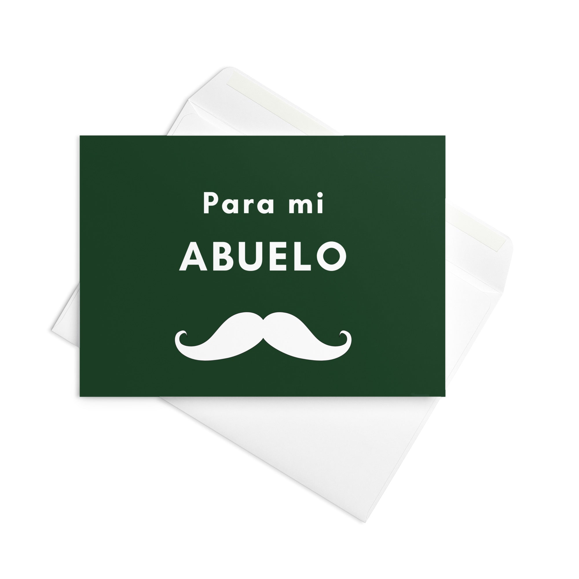 Para mi abuelo moustache Greeting card