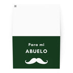 Para mi abuelo moustache Greeting card by La Vie Bien