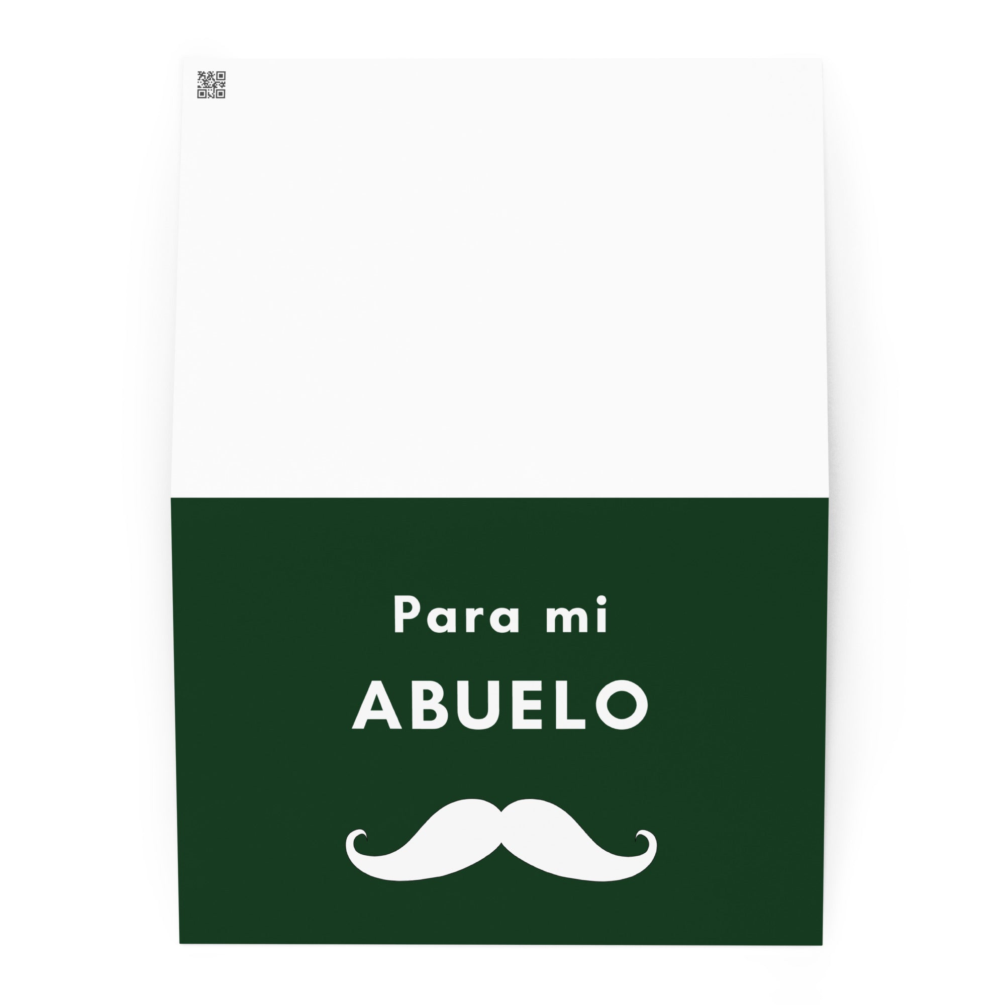 Para mi abuelo moustache Greeting card