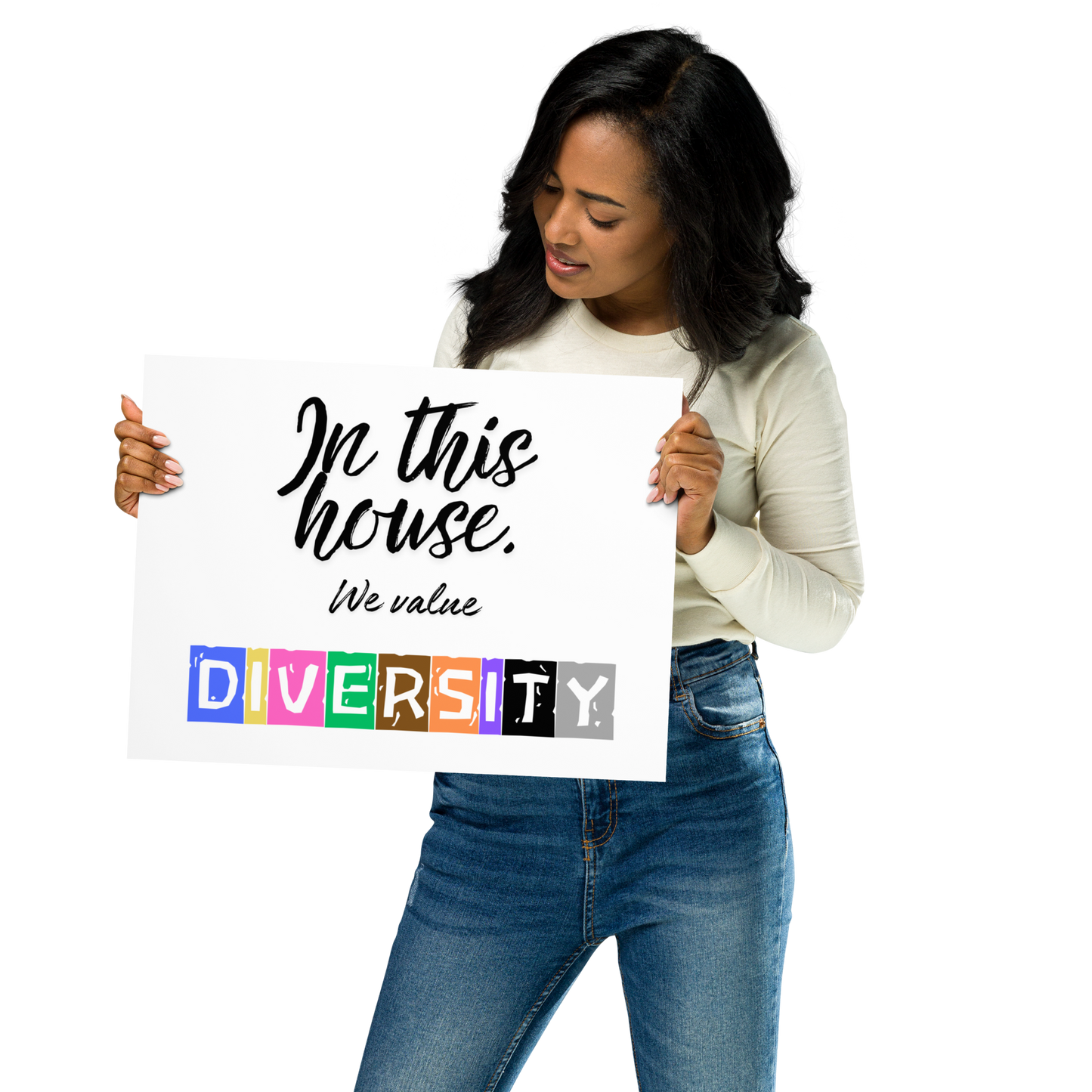 In this house, we value DIVERSITY Poster