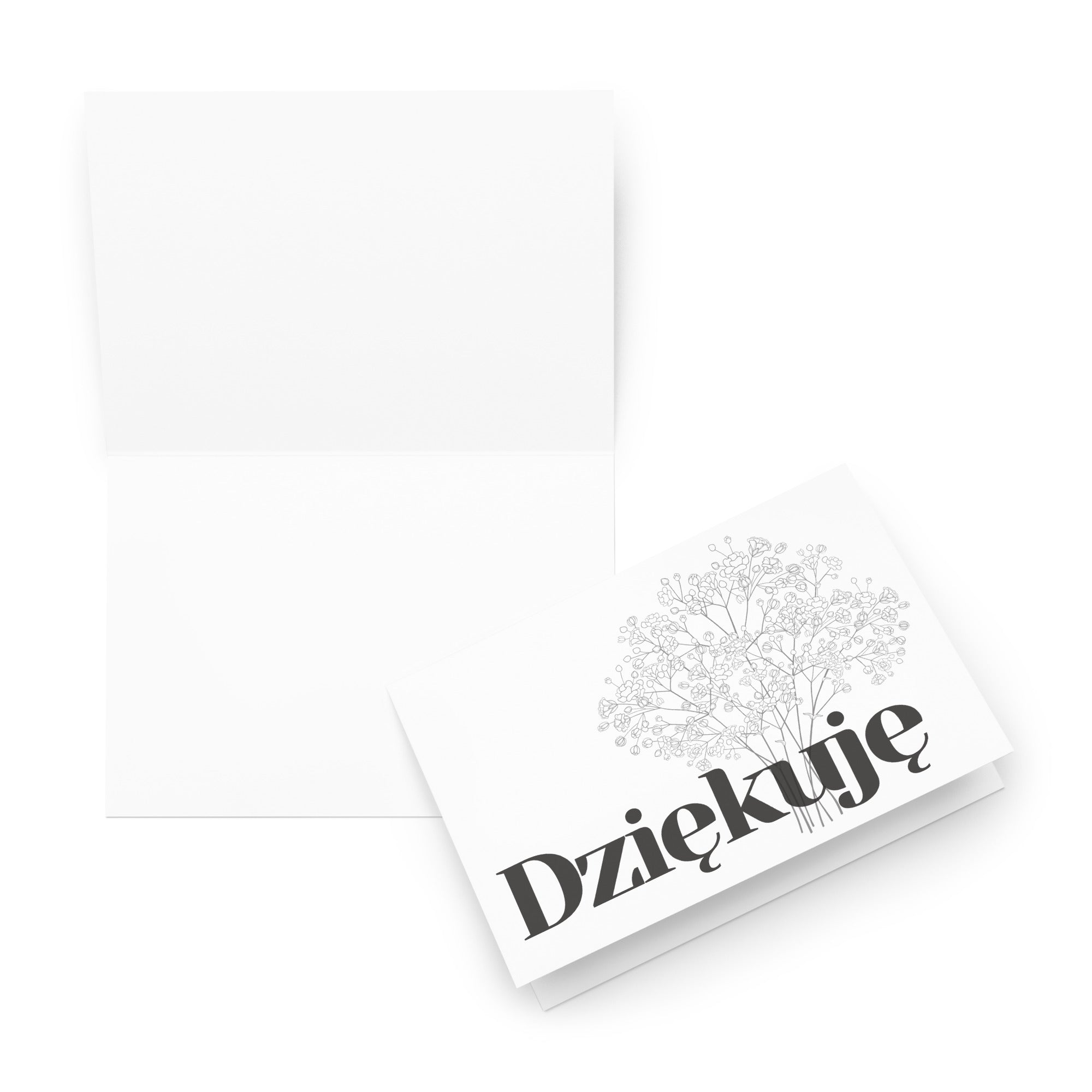 Dziękuję Polish Greeting card