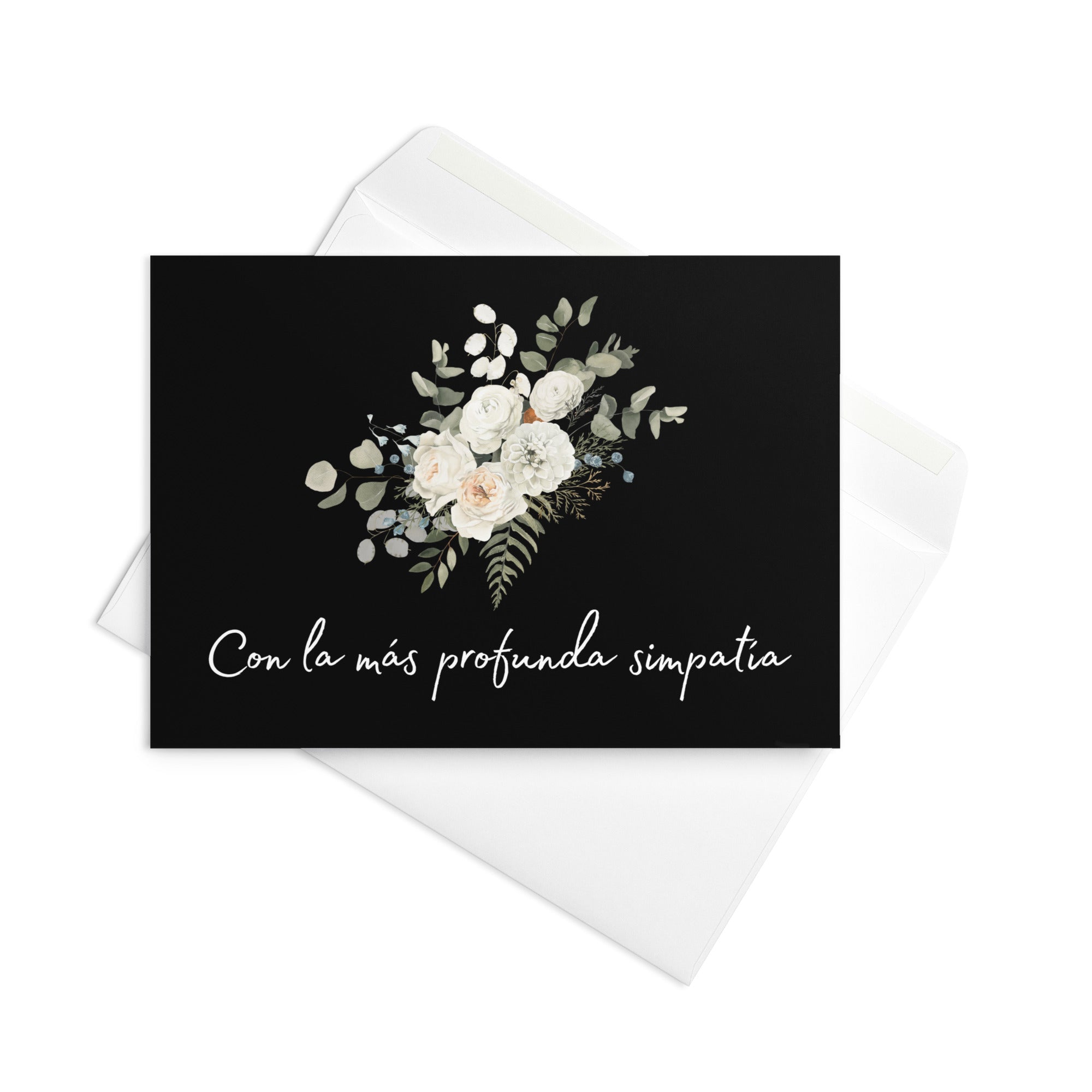 Con la más profundo simpatia Spanish sympathy card - La Vie Bien - Card for grief - Card for loss of family