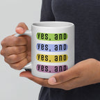 Yes, and modern design glossy mug by La Vie Bien