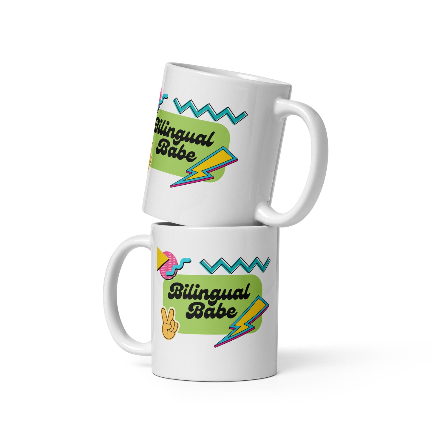 Bilingual Babe glossy mug