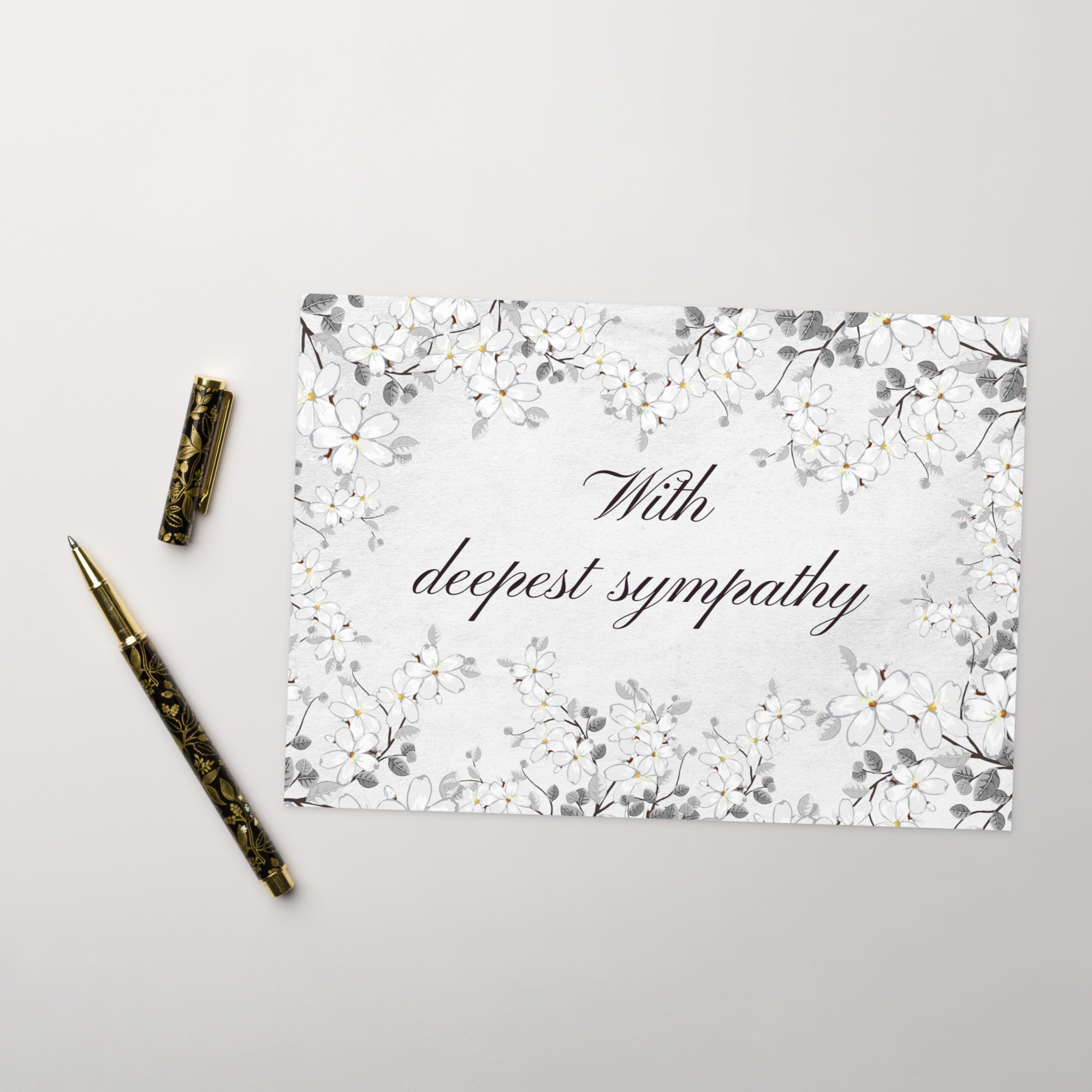 With deepest sympathy Greeting card