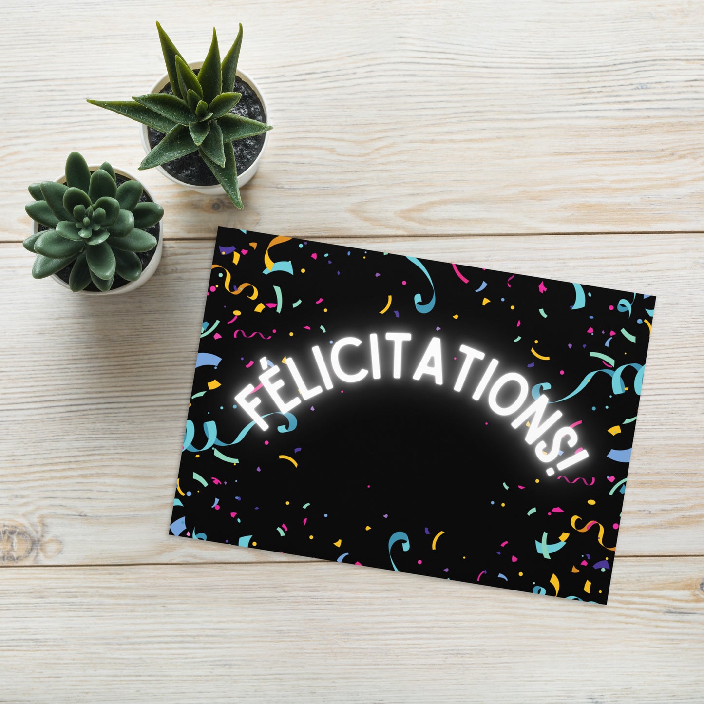 Félicitations confetti Greeting card