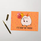 It's your birthday! Piggy Greeting card by La Vie Bien