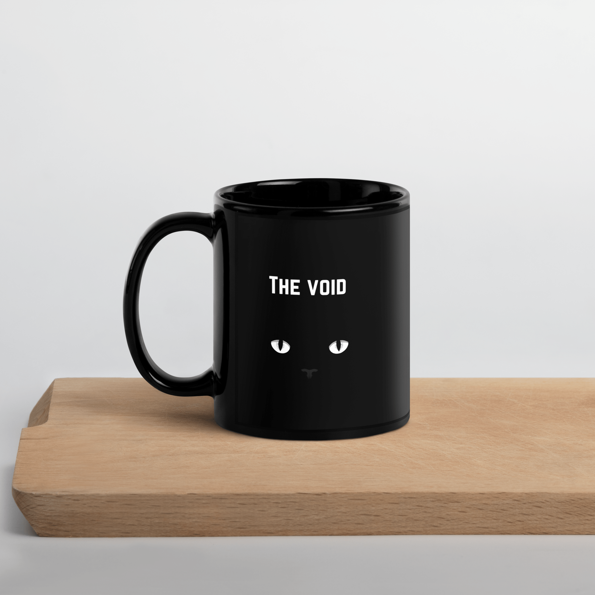 The Void Black Cat Glossy Mug