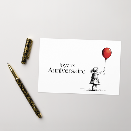 Joyeux anniversaire Greeting card