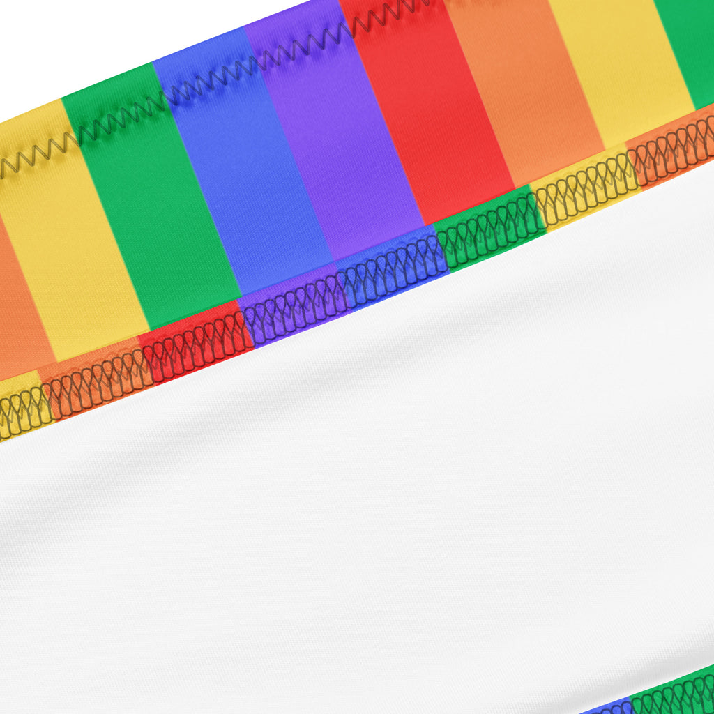 Rainbow Recycled bandeau bikini