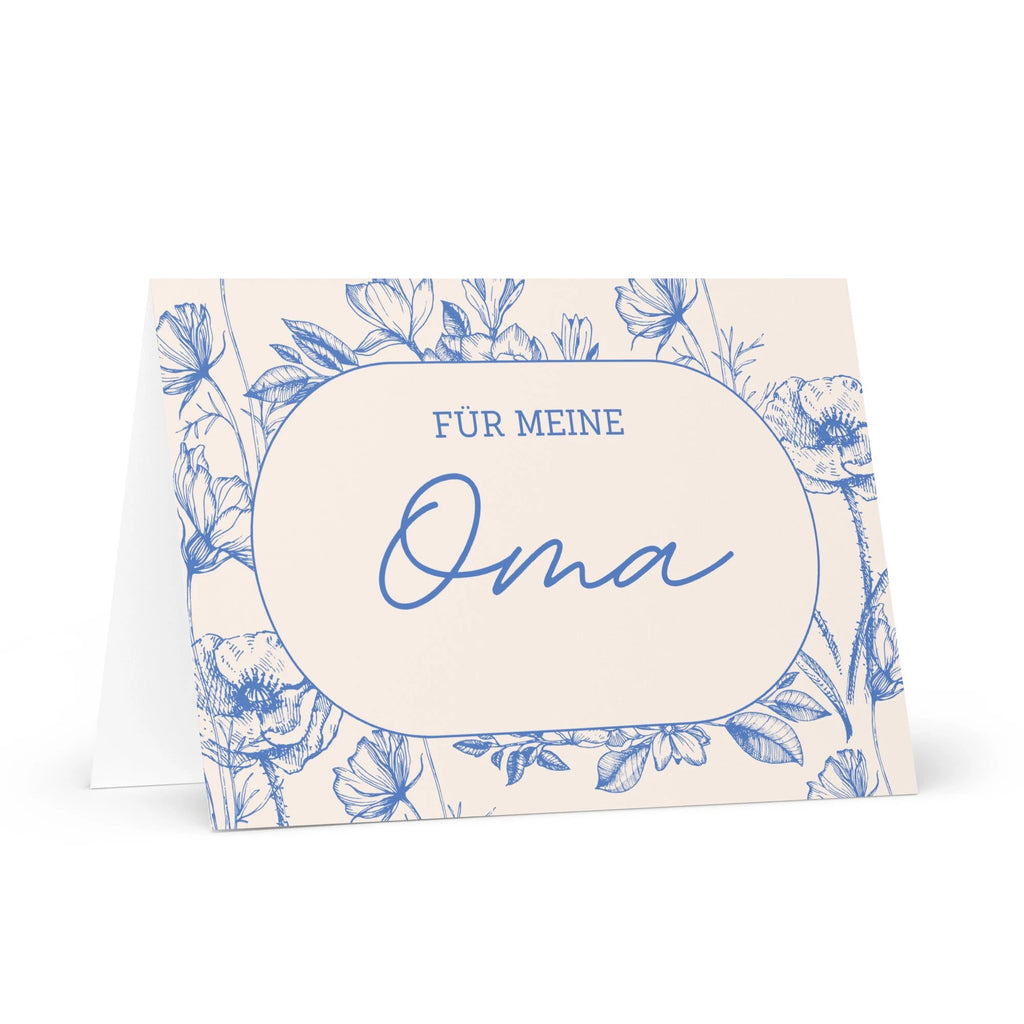 Für meine Oma German Grandmother birthday Greeting card, blank inside with envelope by La Vie Bien