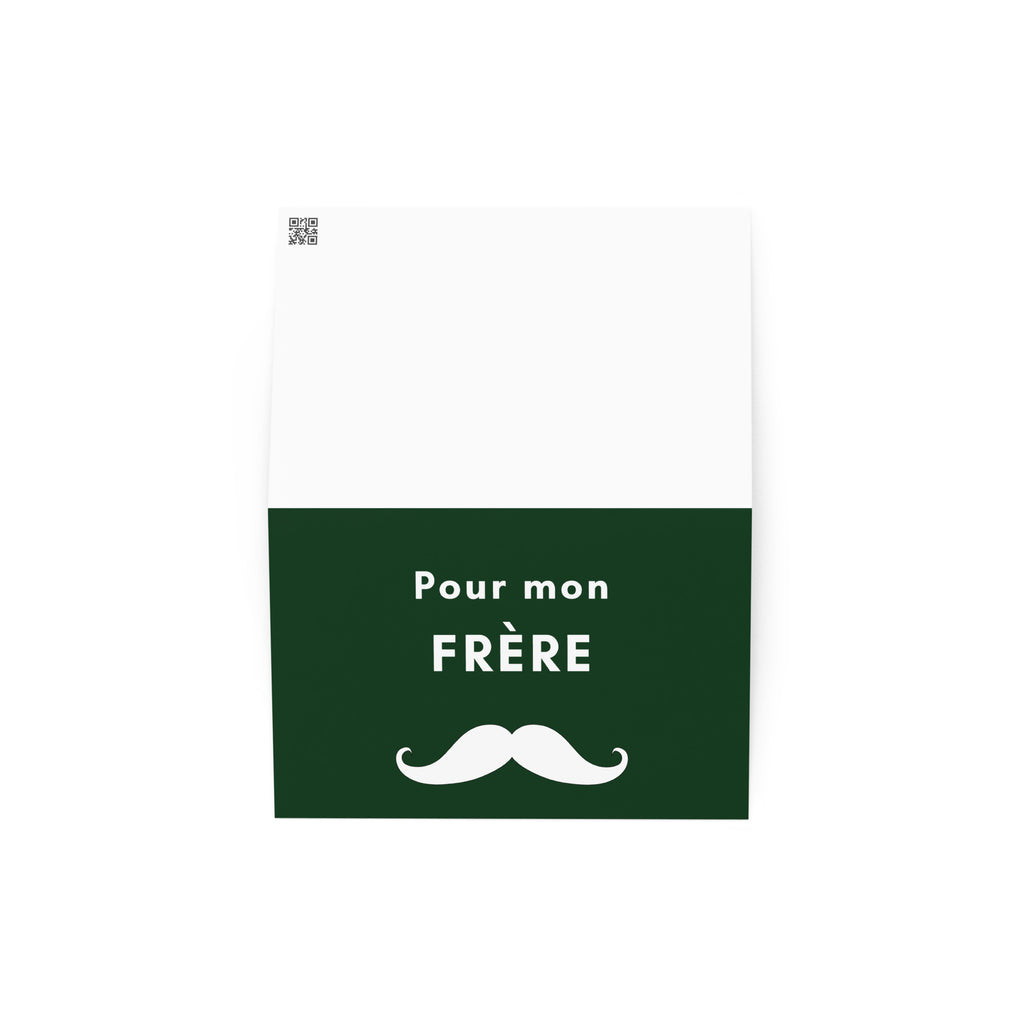 Pour mon frère moustache Greeting card