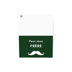 Pour mon frère moustache Greeting card by La Vie Bien