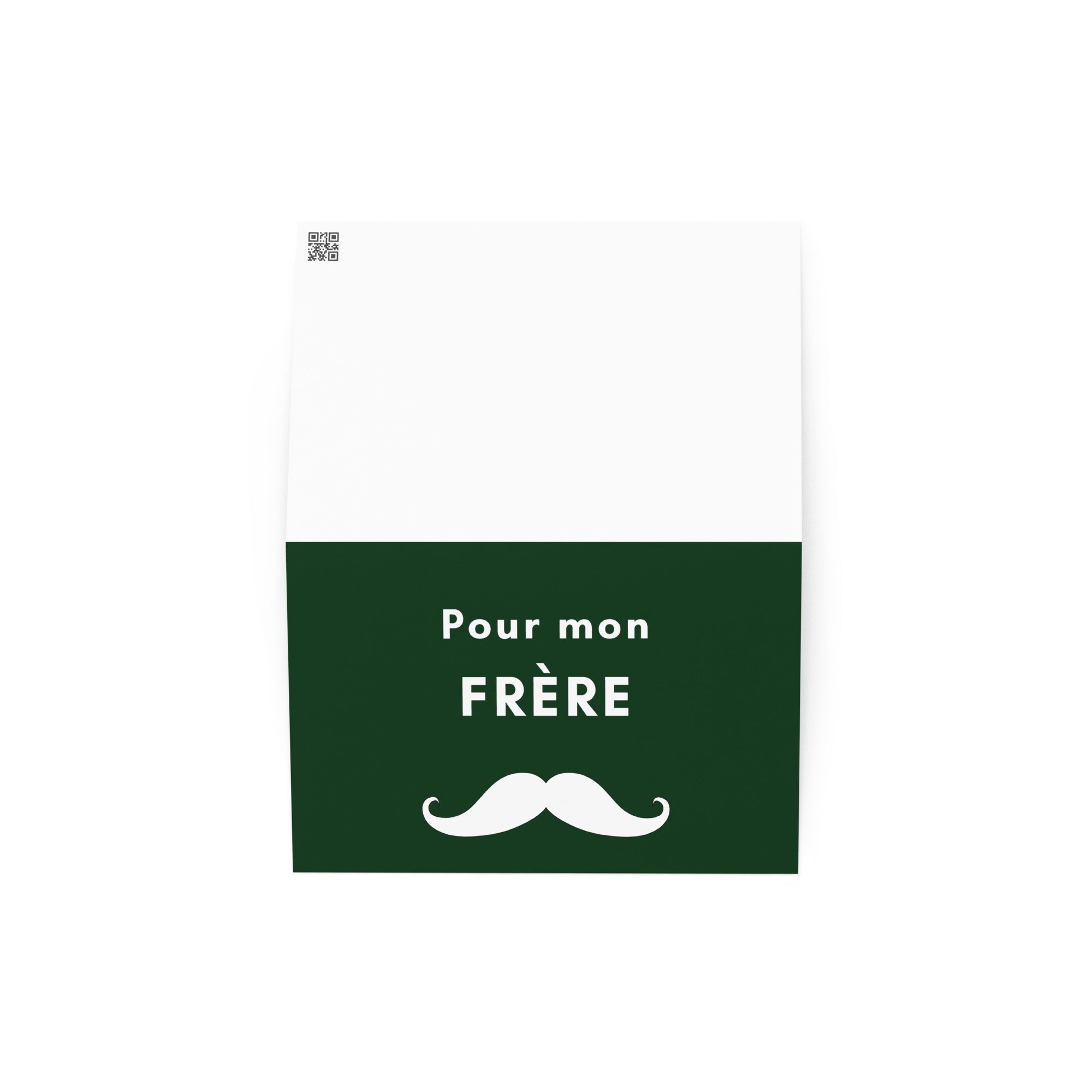 Pour mon frère moustache Greeting card