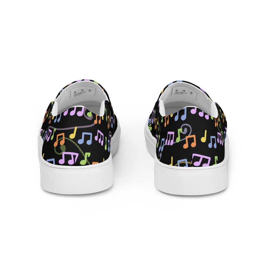 Women’s musical madness slip - on canvas shoes