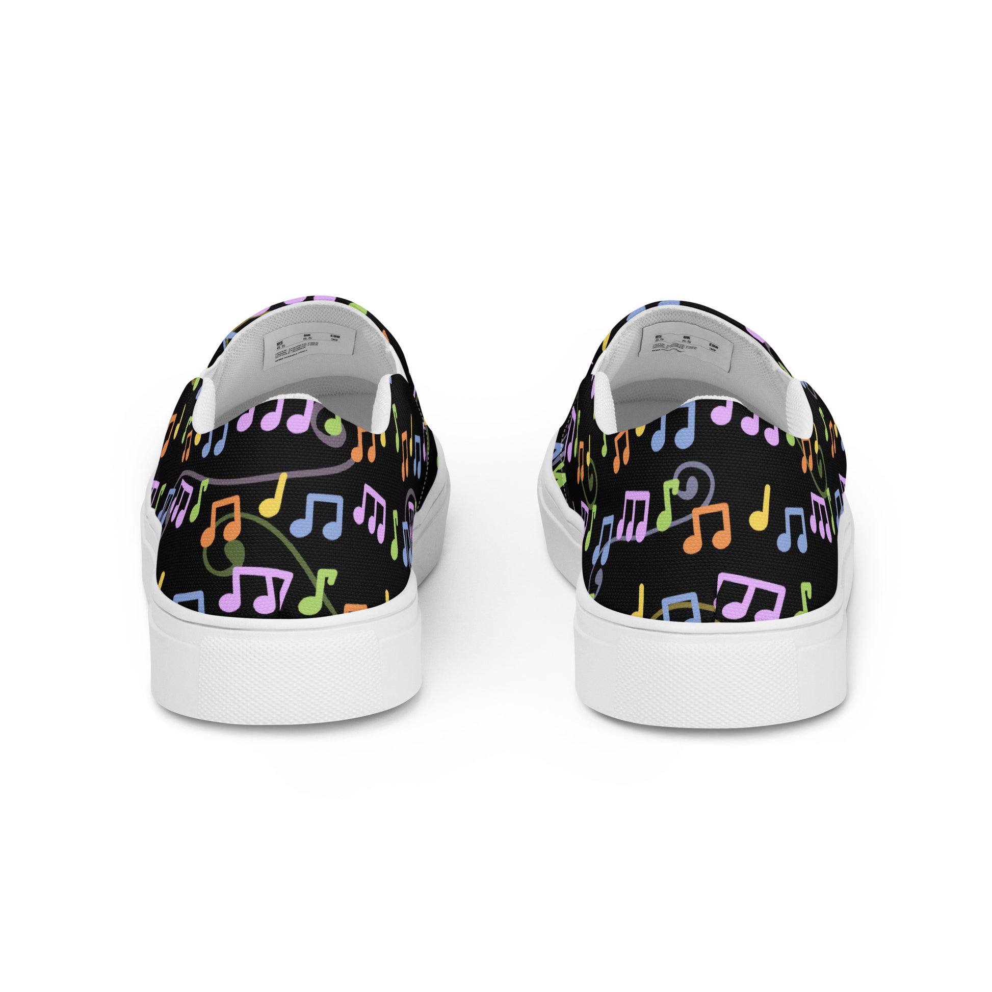 Women’s musical madness slip-on canvas shoes