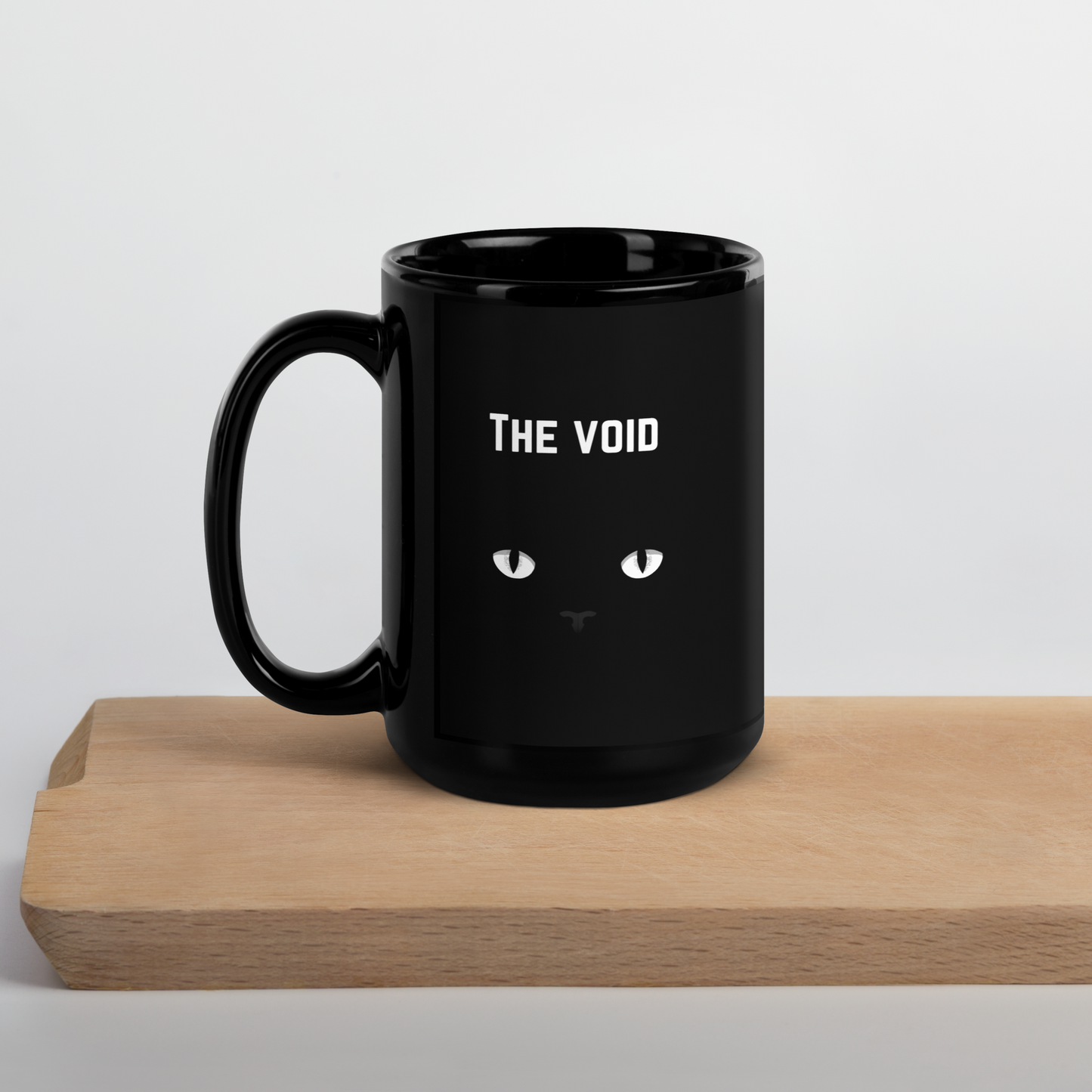 The Void Black Cat Glossy Mug