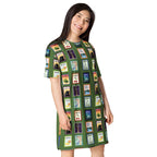 Michigan cities - Green T-shirt dress by La Vie Bien