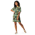 Michigan cities - Green T-shirt dress by La Vie Bien