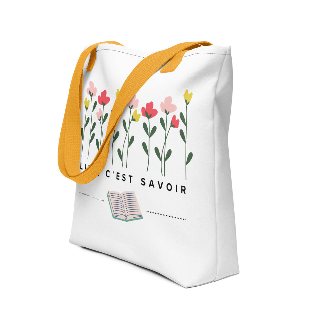 Lire, c'est savoir Tote bag for French book lovers