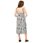 Spooky dark magic Halloween Tie-strap midi dress by La Vie Bien