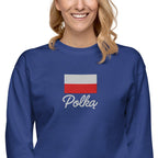 Polką embroidered Polish Premium Sweatshirt by La Vie Bien