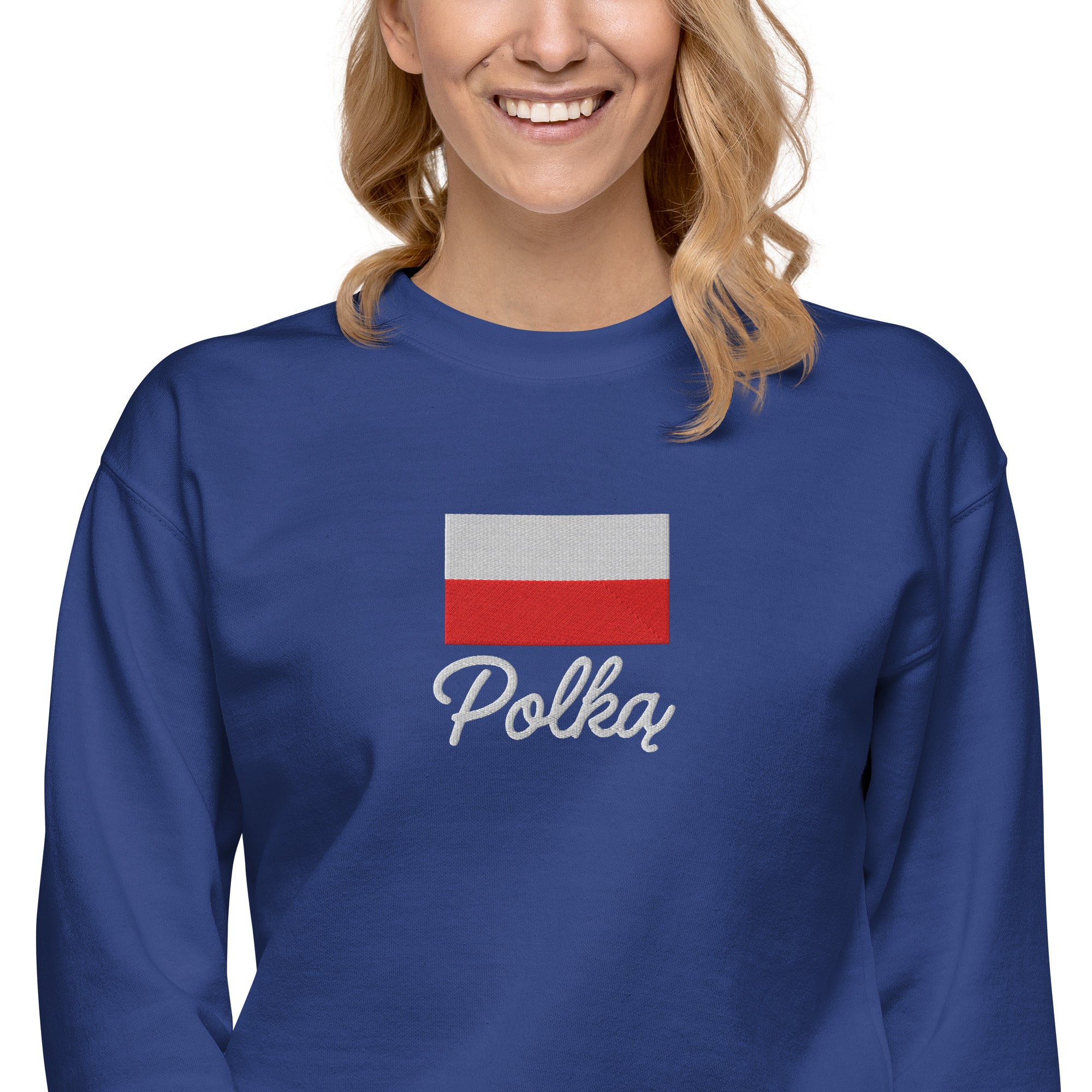 Polką embroidered Polish Premium Sweatshirt