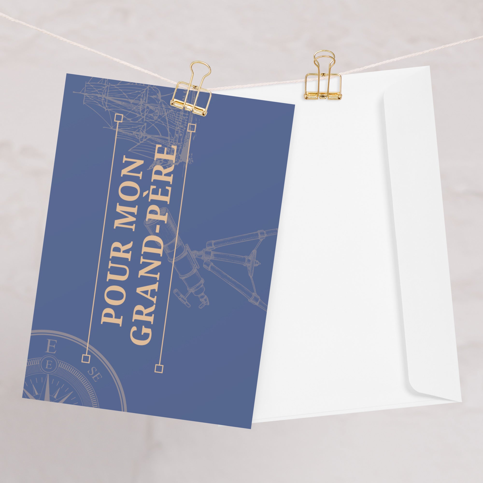 Pour mon Grand - père Greeting card