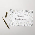 Sincères condoléances sympathy card by La Vie Bien