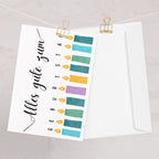 Alles gute zum geburtstag German birthday Greeting card with candle design, blank inside with envelope