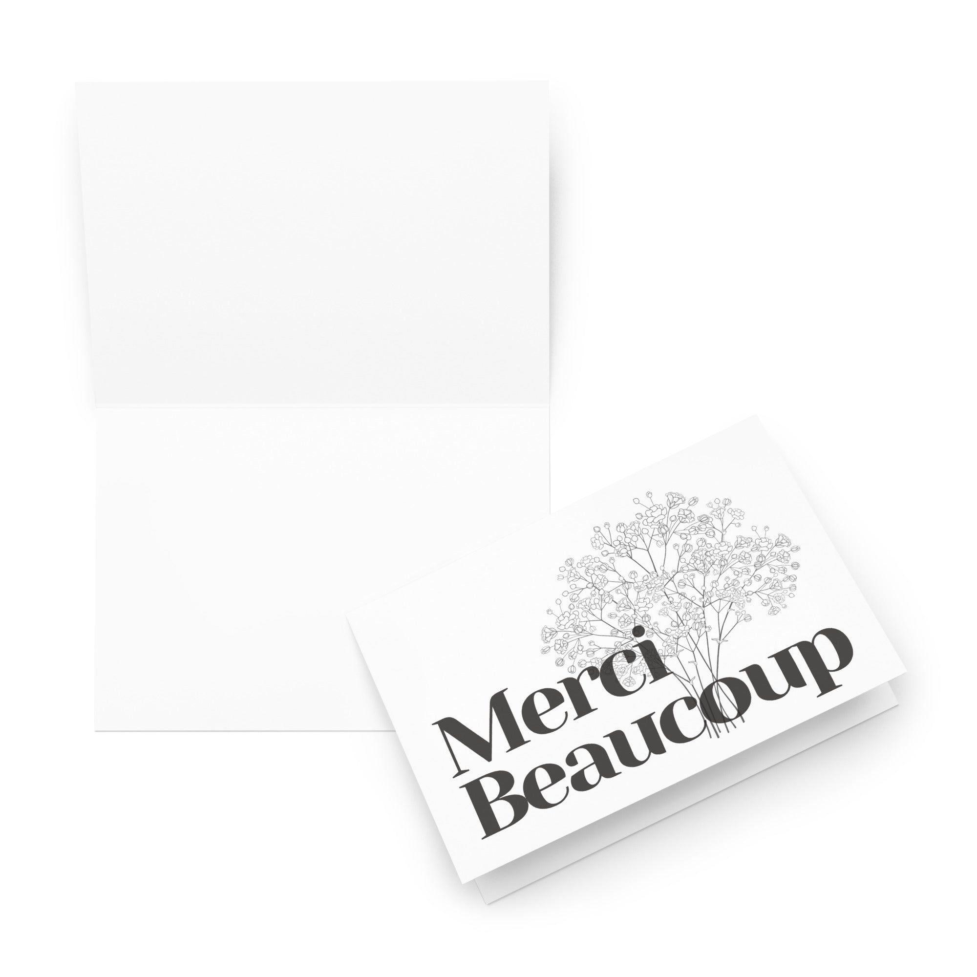 Merci beaucoup Greeting card