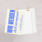 Wir werden dich vermissen Greeting card by La Vie Bien