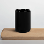 The Void Black Cat Glossy Mug by La Vie Bien