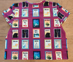 Michigan cities postage stamps Crop Tee- featuring Grand rapids, Marquette, Kalamazoo and more!