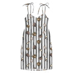 Spooky dark magic Halloween Tie-strap midi dress by La Vie Bien