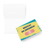 Wracaj do zdrowia Polish get well soon Greeting card by La Vie Bien